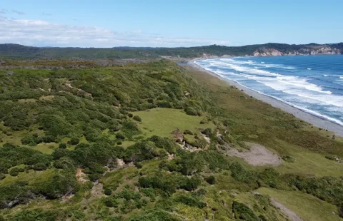🌊 Terreno en venta en Rahue, Chiloé – 23 hectáreas con borde mar y vista panorámica